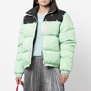 NWT Sandy Liang Green Jeffrey Puffer Jacket Size S